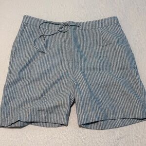 Striped Gray Chico’s Shorts - NWOT